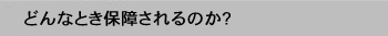 �ǂ�ȂƂ��ۏႳ���̂�?