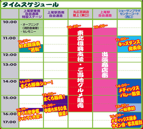 タイムスケジュール