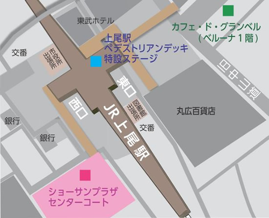 上尾駅周辺図