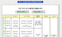 検定一覧画面