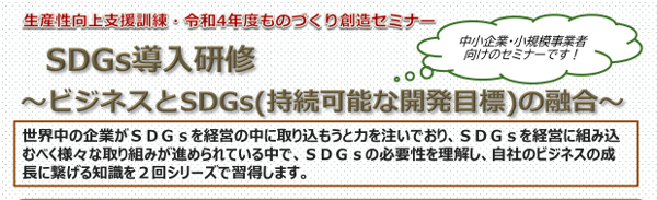 SDGs導入研修