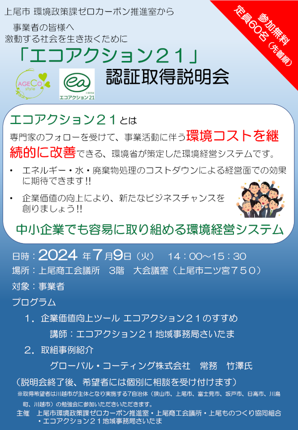 エコアクション取得認証説明会(R6)